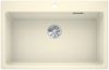Evier en silgranit® puradur® Blanco Etagon 525192 couleur jasmin 780x510 avec 1 cuve vidage automatique