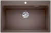 Evier en silgranit® puradur® Blanco Etagon 525196 couleur café 780x510 avec 1 cuve vidage automatique