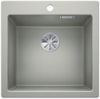  Evier en silgranit® puradur® Blanco Pleon 521671 couleur gris perle 515x510 avec 1 cuve vidage automatique