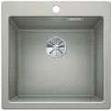  Evier en silgranit® puradur® Blanco Pleon 521671 couleur gris perle 515x510 avec 1 cuve vidage automatique