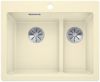 Evier en silgranit® puradur® Blanco Pleon 521694 couleur jasmin 615x510 avec 1 cuve vidage automatique