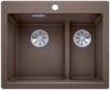 Evier en silgranit® puradur® Blanco Pleon 521698 couleur café 615x510 avec 1 cuve vidage automatique