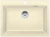  Evier en silgranit® puradur® Blanco Pleon 523048 couleur jasmin 700x510 avec 1 cuve vidage automatique