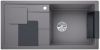 Evier en silgranit® puradur® Blanco Sity 525050 couleur alumétallic 1000x500 avec 1 cuve vidage automatique