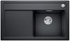 Evier en silgranit® puradur® Blanco Zenar 523737 couleur anthracite 860x510 avec 1 cuve vidage manuel