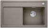 Evier en silgranit® puradur® Blanco Zenar 523755 couleur tartufo 860x510 avec 1 cuve vidage manuel