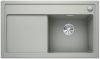 Evier en silgranit® puradur® Blanco Zenar 523750 couleur gris perle 860x510 avec 1 cuve vidage manuel