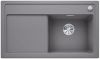 Evier en silgranit® puradur® Blanco Zenar 523749 couleur alumétallic 860x510 avec 1 cuve vidage manuel