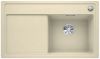 Evier en silgranit® puradur® Blanco Zenar 523817 couleur jasmin 848x498 avec 1 cuve vidage manuel