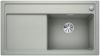 Evier en silgranit® puradur® Blanco Zenar 523914 couleur gris perle 915x510 avec 1 cuve vidage manuel