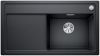 Evier en silgranit® puradur® Blanco Zenar 523873 couleur anthracite 903x498 avec 1 cuve vidage manuel
