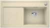 Evier en silgranit® puradur® Blanco Zenar 523877 couleur jasmin 903x498 avec 1 cuve vidage manuel