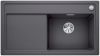 Evier en silgranit® puradur® Blanco Zenar 523874 couleur gris rocher 903x498 avec 1 cuve vidage manuel