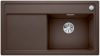Evier en silgranit® puradur® Blanco Zenar 523878 couleur café 903x498 avec 1 cuve vidage manuel