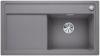 Evier en silgranit® puradur® Blanco Zenar 523875 couleur alumétallic 903x498 avec 1 cuve vidage manuel