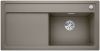 Evier en silgranit® puradur® Blanco Zenar 523951 couleur tartufo 1000x510 avec 1 cuve vidage manuel