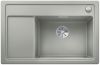 Evier en silgranit® puradur® Blanco Zenar 523767 couleur gris perle 780x510 avec 1 cuve vidage manuel