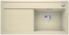 Evier en silgranit® puradur® Blanco Zenar 523906 couleur jasmin 988x498 avec 1 cuve vidage manuel