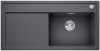 Evier en silgranit® puradur® Blanco Zenar 523903 couleur gris rocher 988x498 avec 1 cuve vidage manuel