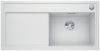 Evier en silgranit® puradur® Blanco Zenar 523905 couleur blanc 988x498 avec 1 cuve vidage manuel
