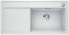 Evier en silgranit® puradur® Blanco Zenar 524085 couleur blanc 988x498 avec 1 cuve vidage manuel