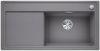 Evier en silgranit® puradur® Blanco Zenar 524084 couleur alumétallic 988x498 avec 1 cuve vidage manuel