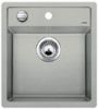Evier en silgranit® puradur® Blanco Dalago 520543 couleur gris perle 780x510 avec 1 cuve vidage manuel