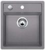 Evier en silgranit® puradur® Blanco Dalago 517157 couleur alumétallic 780x510 avec 1 cuve vidage manuel