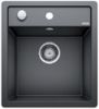 Evier en silgranit® puradur® Blanco Dalago 517166 couleur anthracite 780x510 avec 1 cuve vidage manuel