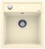 Evier en silgranit® puradur® Blanco Dalago 517658 couleur jasmin 780x510 avec 1 cuve vidage manuel