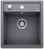 Evier en silgranit® puradur® Blanco Dalago 518847 couleur gris rocher 780x510 avec 1 cuve vidage manuel