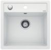 Evier en silgranit® puradur® Blanco Dalago 518532 couleur blanc 505x500 avec 1 cuve vidage manuel
