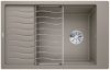 Evier en silgranit® puradur® Blanco Elon 524851 couleur tartufo 780x500 avec 1 cuve vidage automatique
