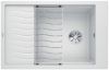 Evier en silgranit® puradur® Blanco Elon 524848 couleur blanc 780x500 avec 1 cuve vidage automatique