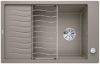 Evier en silgranit® puradur® Blanco Elon 524841 couleur tartufo 780x500 avec 1 cuve vidage manuel