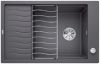 Evier en silgranit® puradur® Blanco Elon 524835 couleur gris rocher 780x500 avec 1 cuve vidage manuel
