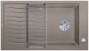Evier en silgranit® puradur® Blanco Elon 524867 couleur tartufo 860x500 avec 1 cuve vidage manuel