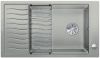 Evier en silgranit® puradur® Blanco Elon 524863 couleur gris perle 860x500 avec 1 cuve vidage manuel