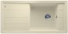 Evier en silgranit® puradur® Blanco Faron 524808 couleur jasmin 1000x500 avec 1 cuve vidage automatique