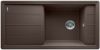 Evier en silgranit® puradur® Blanco Faron 524812 couleur café 1000x500 avec 1 cuve vidage automatique