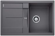  Evier en silgranit® puradur® Blanco Metra 518870 couleur gris rocher 780x500 avec 1 cuve vidage automatique