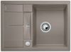 Evier en silgranit® puradur® Blanco Metra 519580 couleur tartufo 680x500 avec 1 cuve vidage manuel