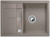  Evier en silgranit® puradur® Blanco Metra 519580 couleur tartufo 680x500 avec 1 cuve vidage manuel