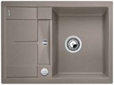  Evier en silgranit® puradur® Blanco Metra 519580 couleur tartufo 680x500 avec 1 cuve vidage manuel