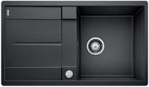  Evier en silgranit® puradur® Blanco Metra 519097 couleur anthracite 850x490 avec 1 cuve vidage manuel