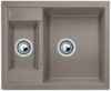 Evier en silgranit® puradur® Blanco Metra 517352 couleur tartufo 615x500 avec 1 cuve vidage automatique