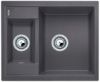 Evier en silgranit® puradur® Blanco Metra 518875 couleur gris rocher 615x500 avec 1 cuve vidage automatique