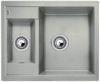 Evier en silgranit® puradur® Blanco Metra 520575 couleur gris perle 615x500 avec 1 cuve vidage automatique