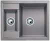 Evier en silgranit® puradur® Blanco Metra 516172 couleur alumétallic 615x500 avec 1 cuve vidage automatique