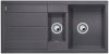 Evier en silgranit® puradur® Blanco Metra 518879 couleur gris rocher 1000x500 avec 1 cuve vidage automatique